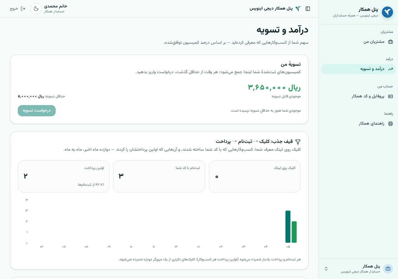۴ — درآمد و گزارش پورسانت